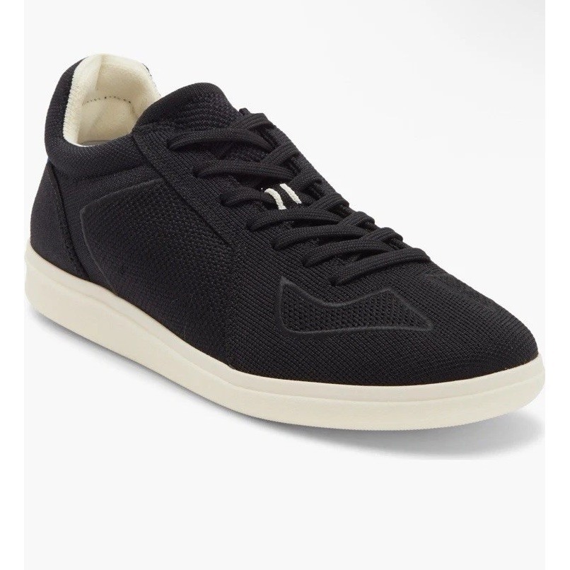 Rothy's Men Sz 12 Black Rs01 Lace Up Sneakers Washable Knit $179 Casual Shoe